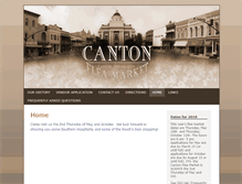Tablet Screenshot of cantonmsfleamarket.com